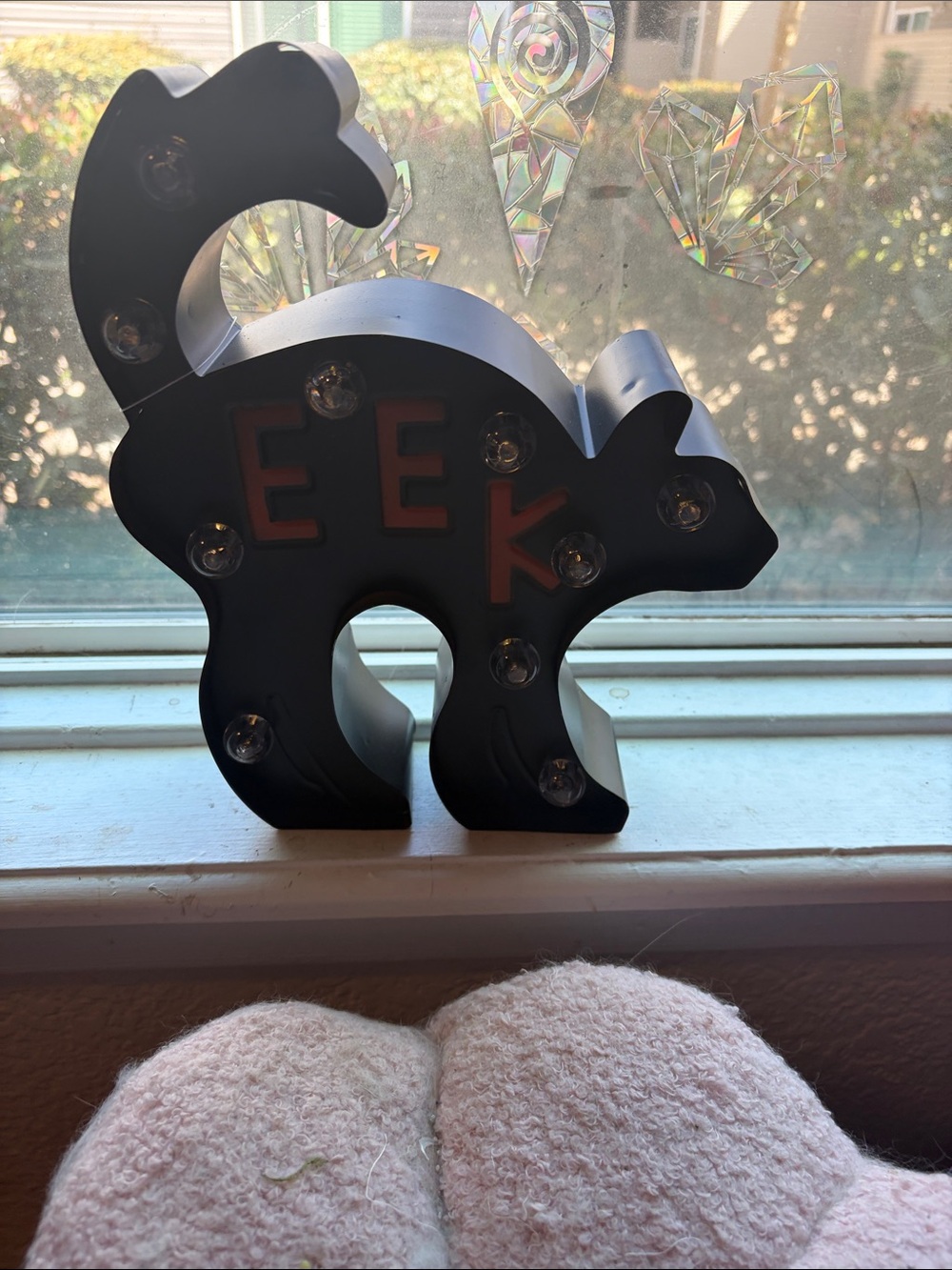 Eek Black Cat LED Décor Accent